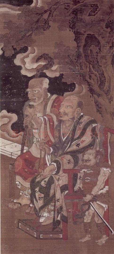 明 无款 十六罗汉像屏 书画作品