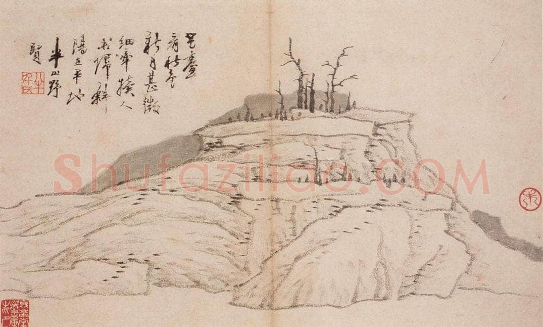 清 龚贤 山水册（六帧） 书画作品