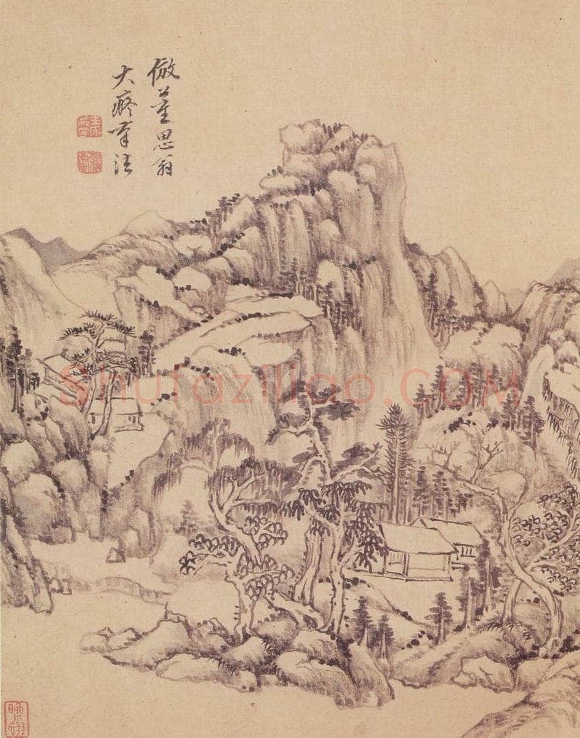清 王原祁 仿古山水册(十帧) 书画作品