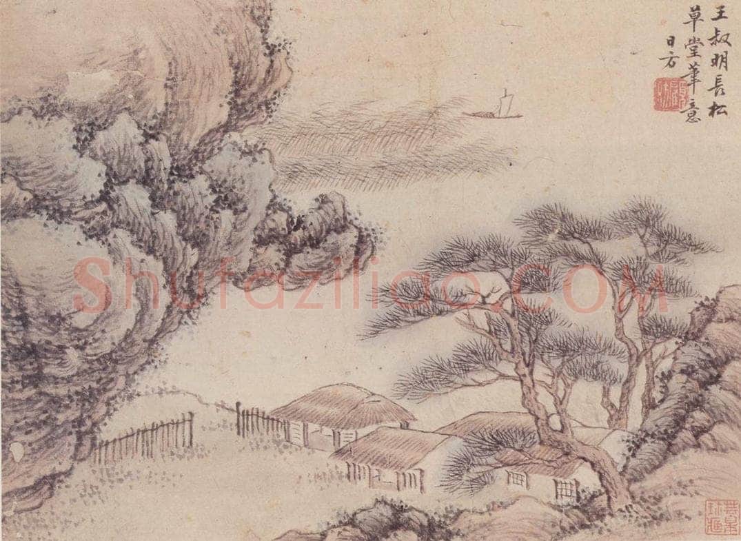 清 顾昉 仿古山水册（十二帧） 书画作品