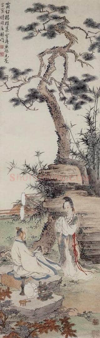 徐燕孙 《参禅图》 书画作品