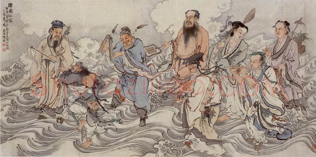 1940年 徐燕孙 《海峤仙踪》 书画作品