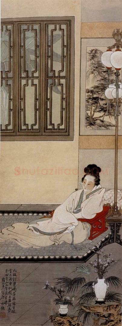  徐燕孙 《宫怨》 书画作品
