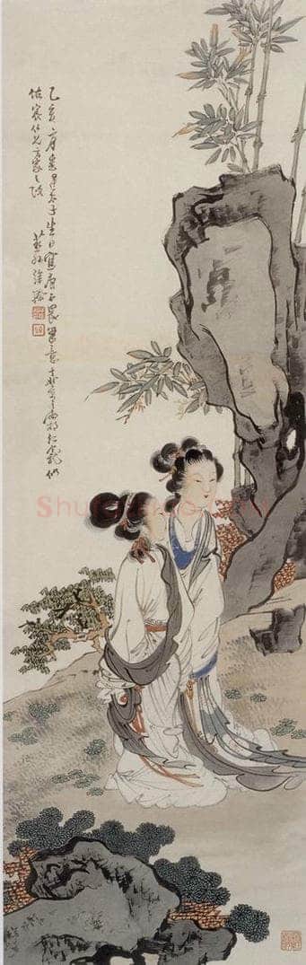 1935年 徐燕孙 《双美图》 书画作品