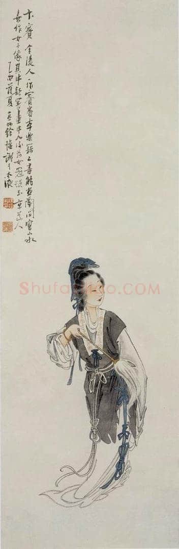  徐燕孙 《玉京道人》 书画作品