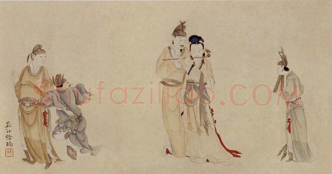  徐燕孙 《明皇韵事》 书画作品