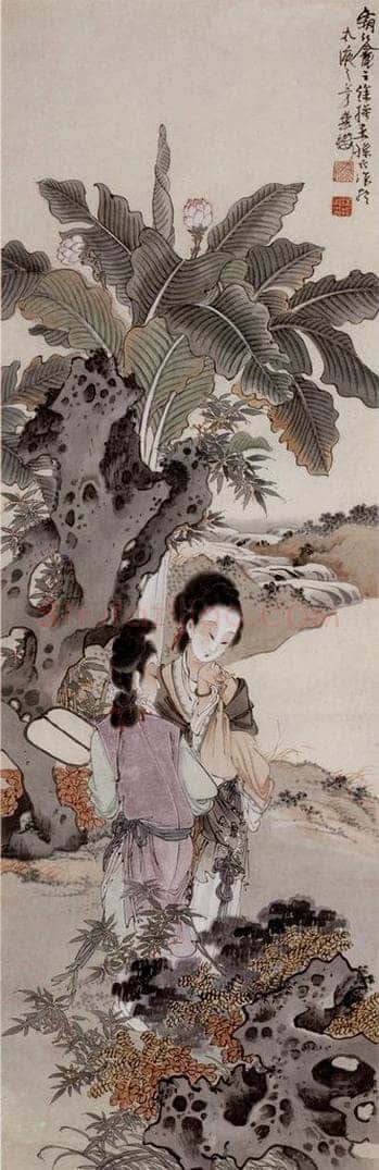  徐燕孙 《消夏图》 书画作品