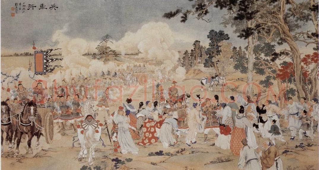 1956年 徐燕孙 《兵马行》 书画作品