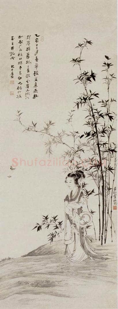 1935年 徐燕孙 《扑蝶图》 书画作品