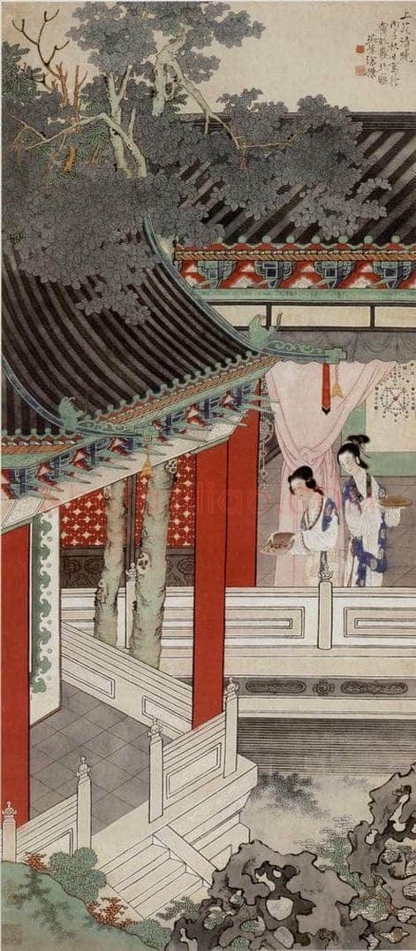 1936年 徐燕孙 《上苑清晓》 书画作品