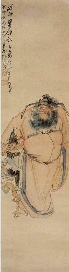 1936年 徐燕孙 《师梁待诏法写钟馗》 书画作品