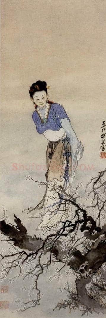  徐燕孙 《踏雪寻梅》 书画作品