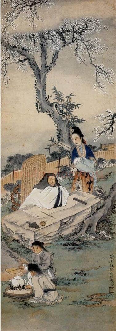  徐燕孙 《梅林觅句图》 书画作品