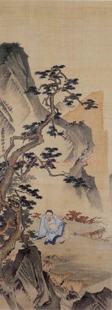  徐燕孙 《松下高士图》 书画作品