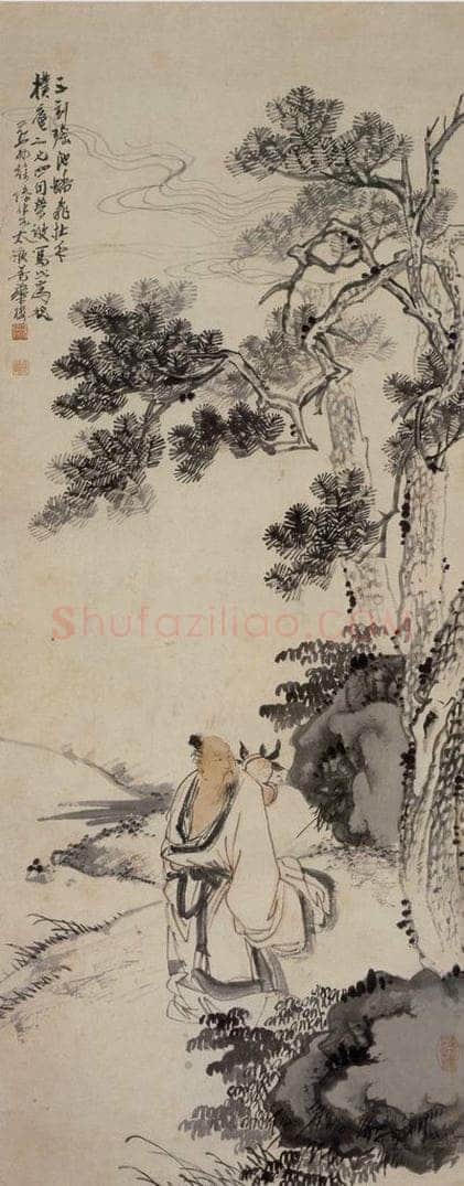 1937年 徐燕孙 《瑶池蟠桃图》 书画作品