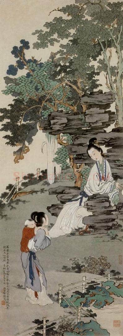  徐燕孙 《婴戏图》 书画作品