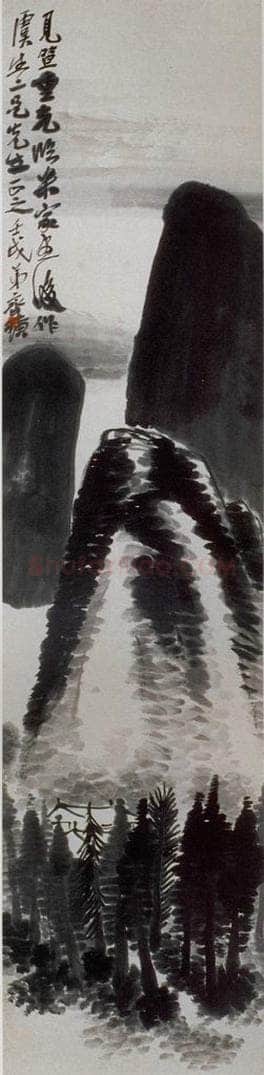 1922年 齐白石 《山水条屏》 书画作品