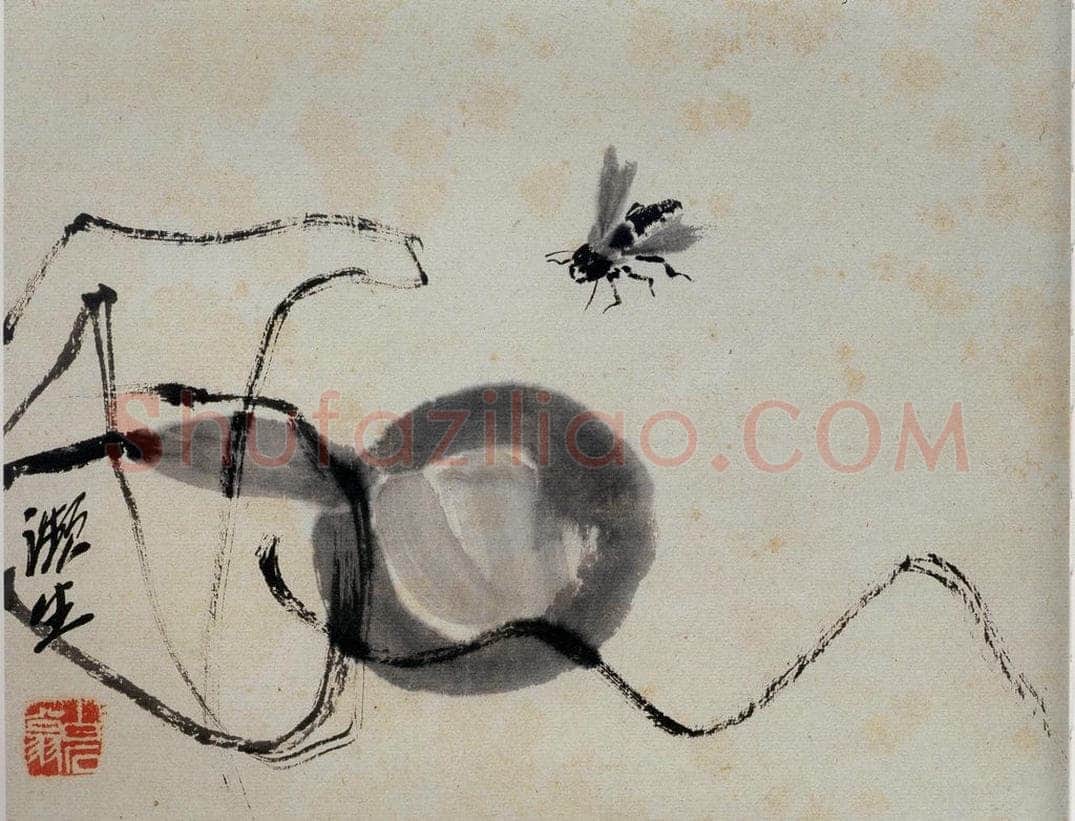 约1922年 齐白石 《葫芦青绳》 书画作品