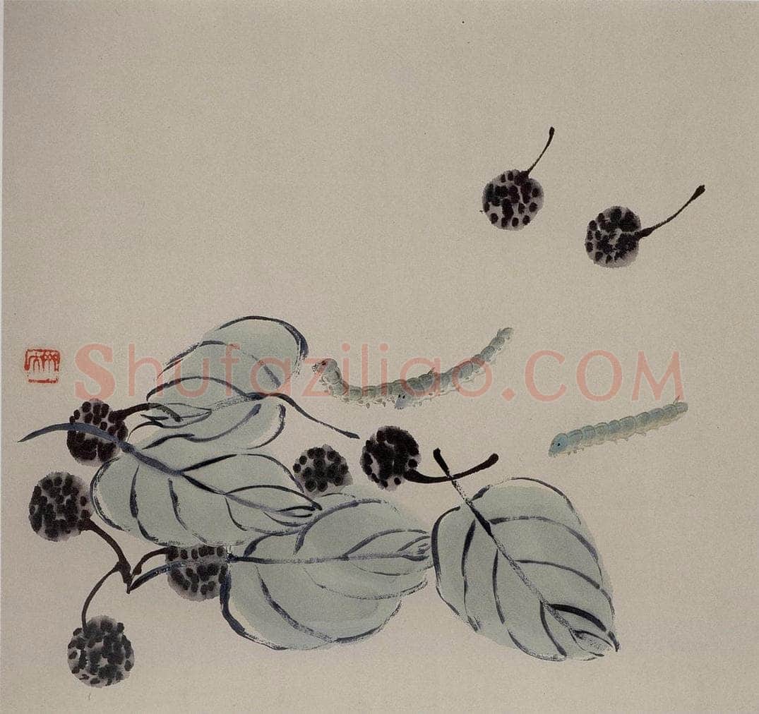 1924年 齐白石 《草虫册页》 书画作品