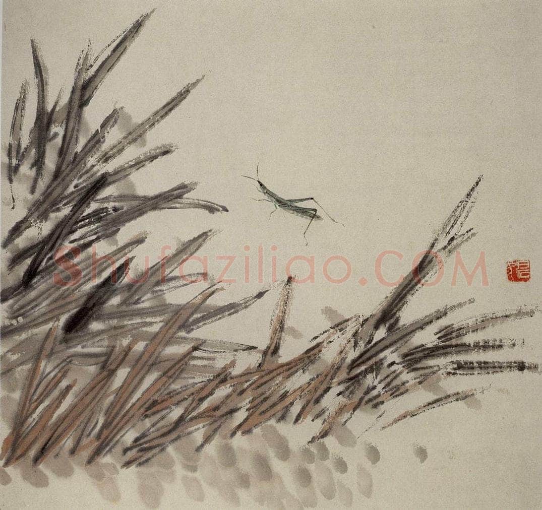 1924年 齐白石 《草虫册页》 书画作品
