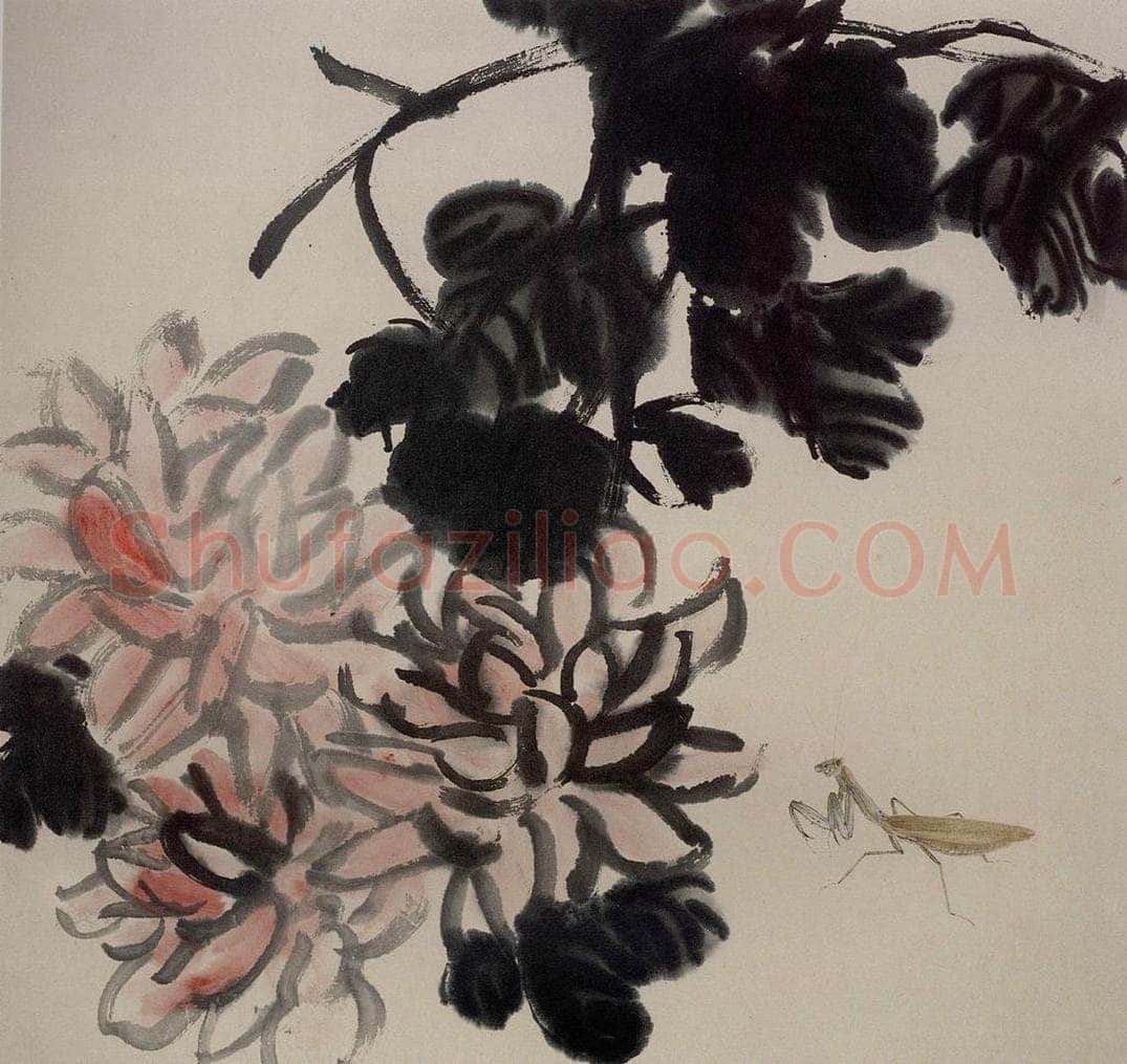 1924年 齐白石 《草虫册页》 书画作品