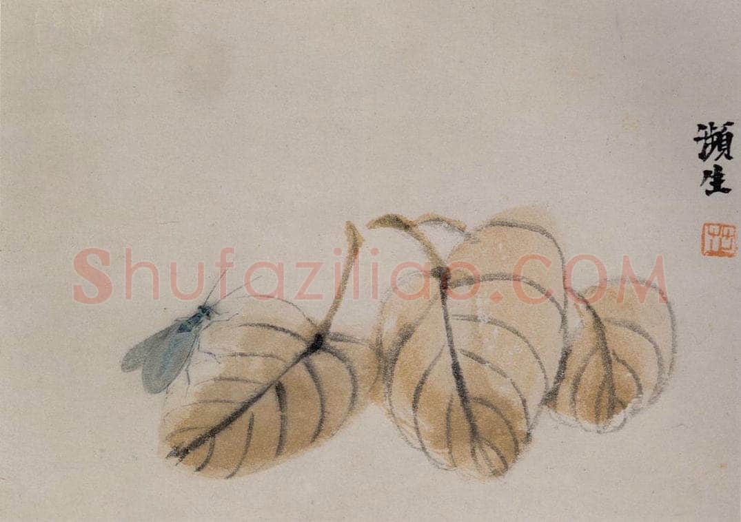 1924年 齐白石 《草虫册页》 书画作品