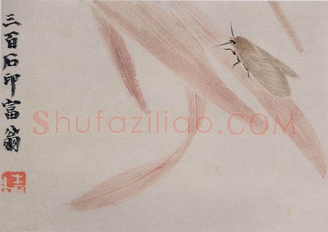 1924年 齐白石 《草虫册页》 书画作品