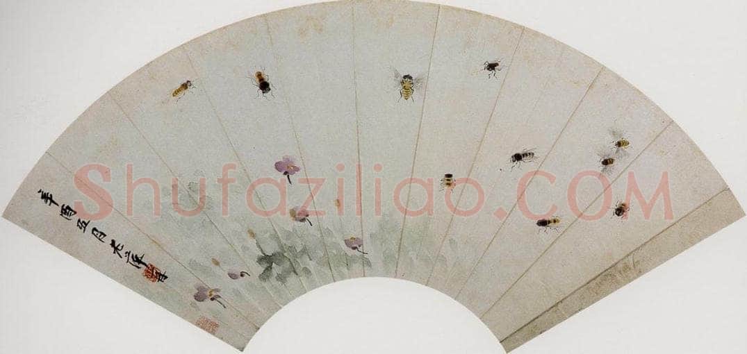 1921年 齐白石 《蜂》 书画作品