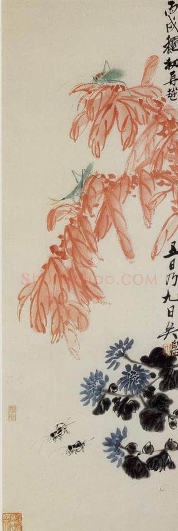 1945年 齐白石 《秋色秋生》 书画作品