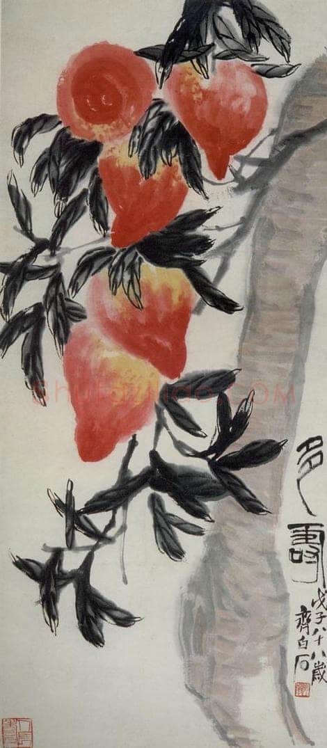 1948年 齐白石 《牵牛花》 书画作品