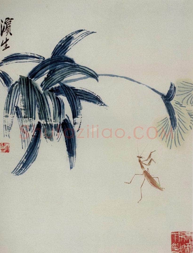 1948年 齐白石 《花卉草虫册页》 书画作品