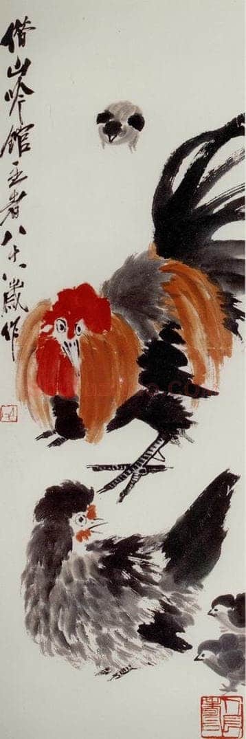 1948年 齐白石 《欢天喜地》 书画作品