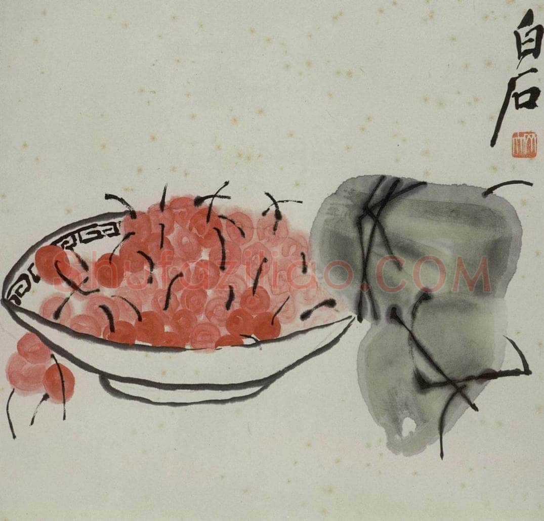齐白石 蔬果册 书画作品