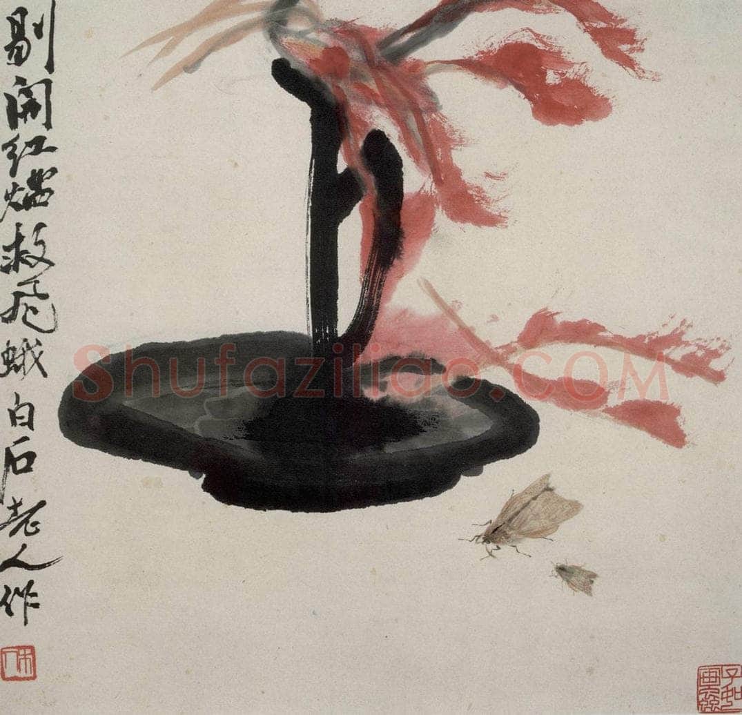 齐白石 虫草杂画册 书画作品