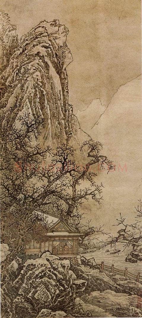 1977年 黄秋园 《仿宋人画意图》 书画作品