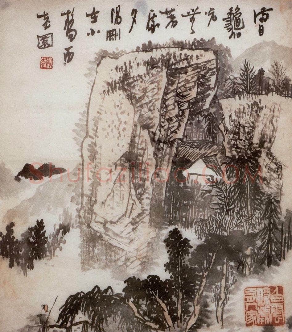 1974年 黄秋园 《山水册页》 书画作品