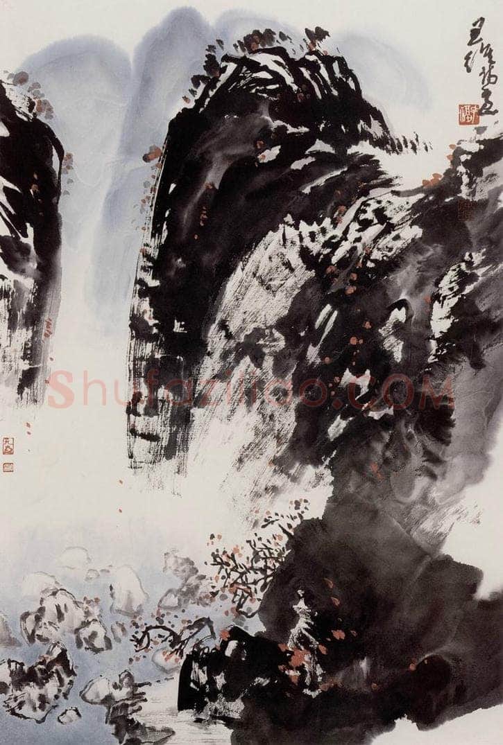  孔仲起 《王维诗意》 书画作品