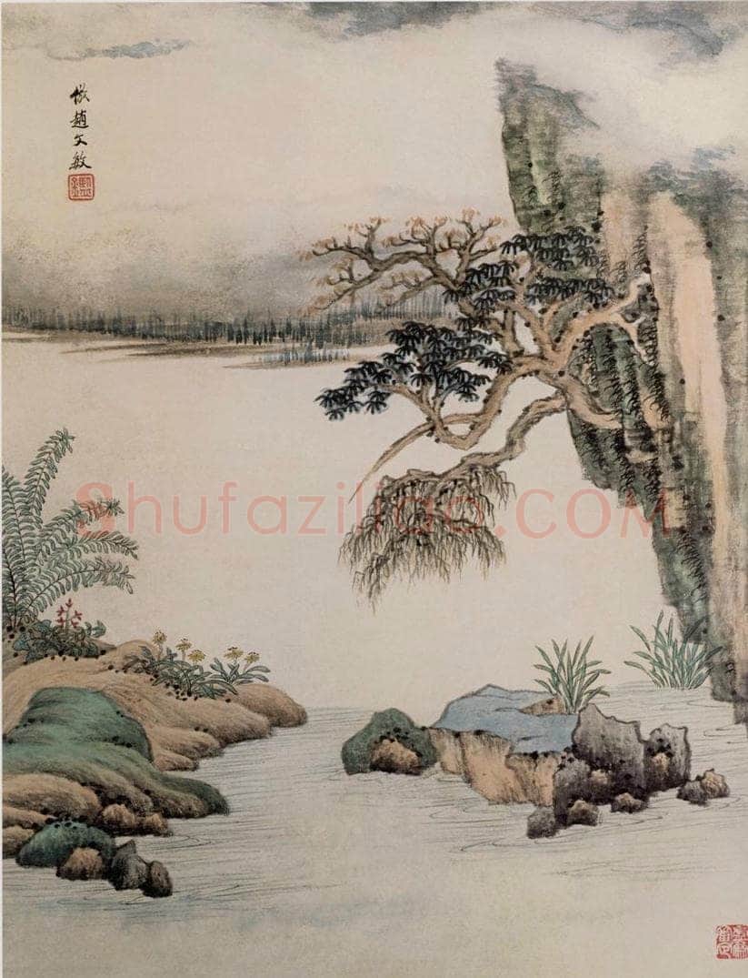 清 王鉴 仿古山水图册 书画作品