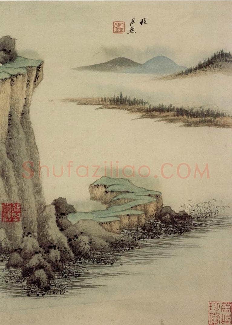 清 王鉴 仿古山水册 书画作品