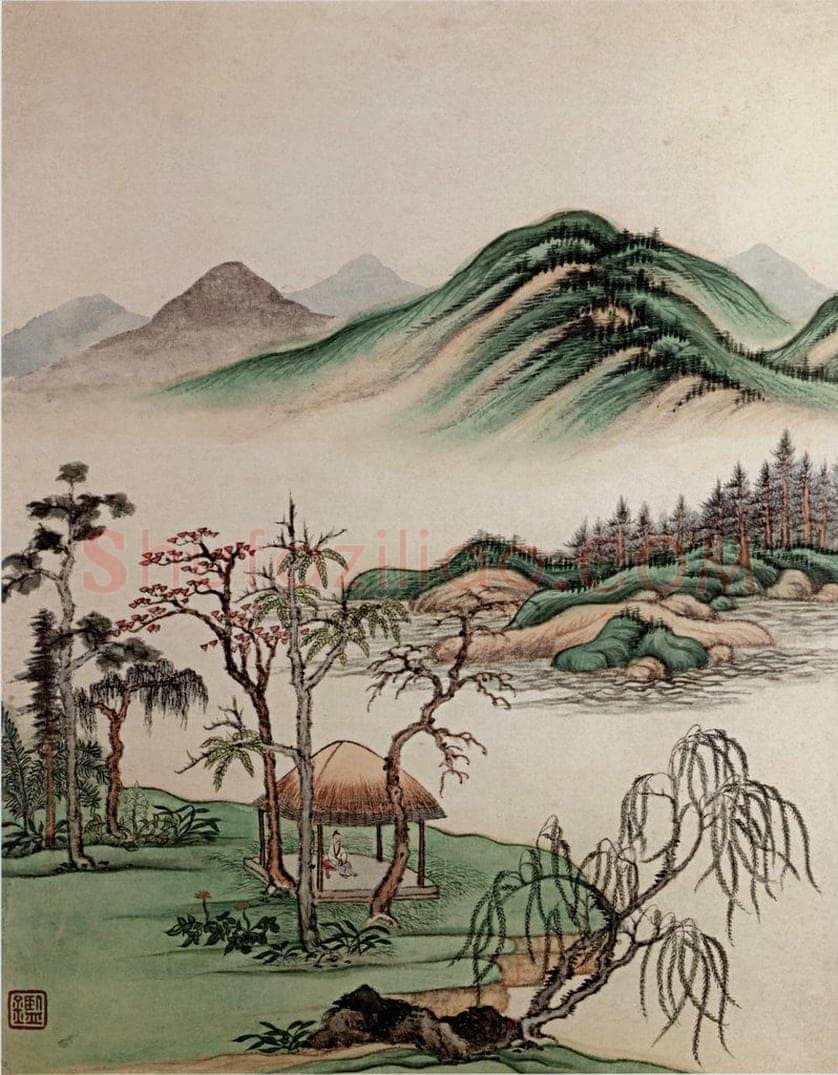 清 王鉴 仿古山水图册 书画作品