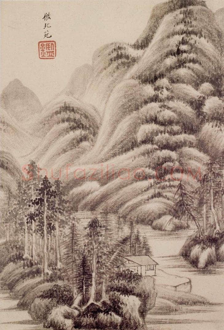 清 王鉴 仿宋元八家册 书画作品