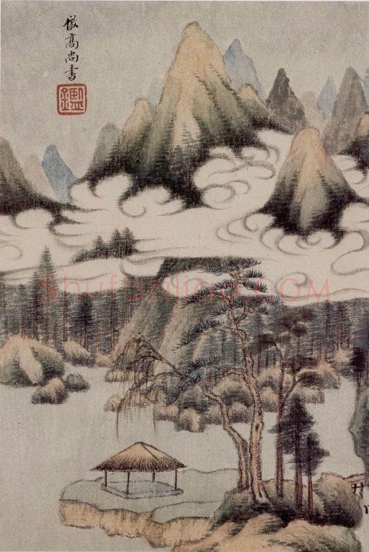 清 王鉴 仿宋元八家册 书画作品