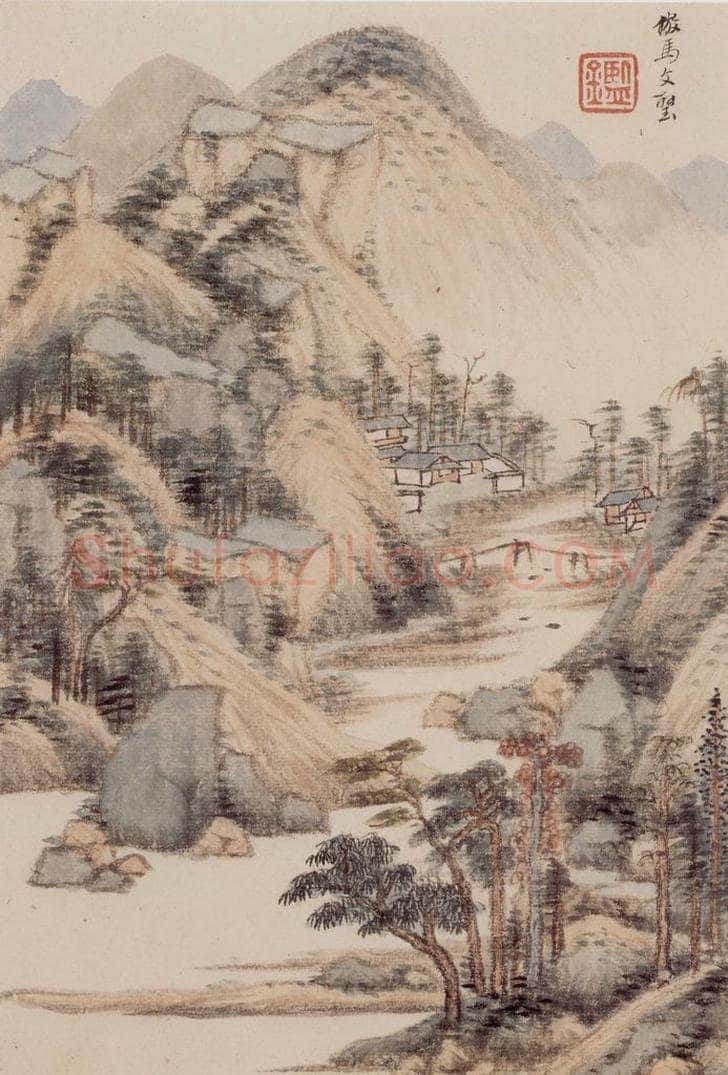 清 王鉴 仿宋元八家册 书画作品