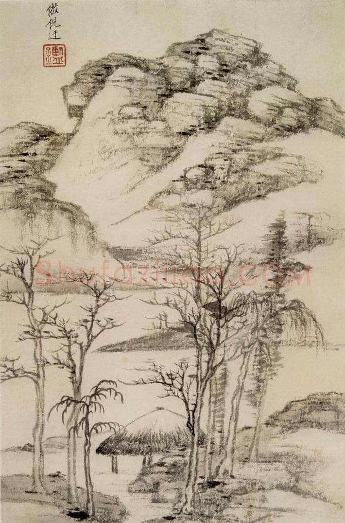 清 王鉴 仿古山水册 书画作品