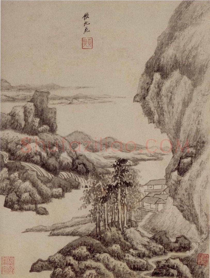 清 王鉴 仿古山水册 书画作品