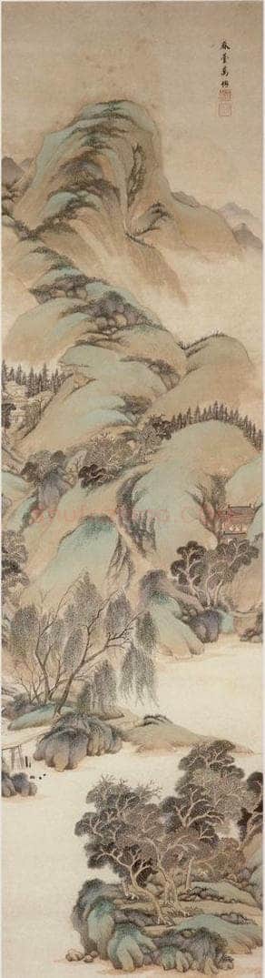 清 王鉴 仿古山水十条屏 书画作品