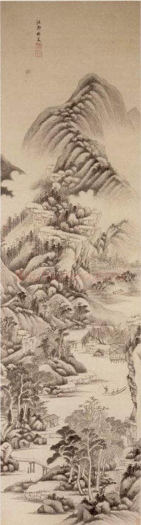 清 王鉴 仿古山水十条屏 书画作品