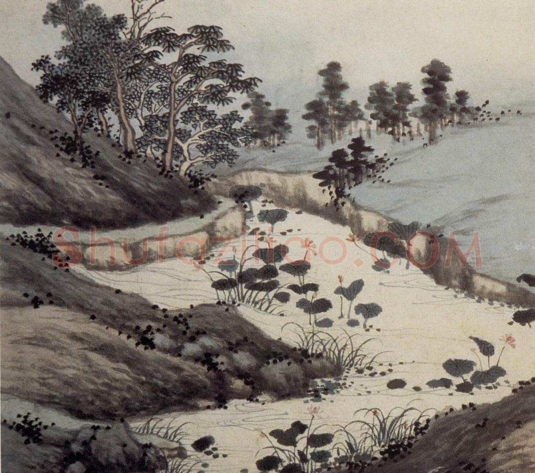 明 沈周 《东庄图册》 书画作品