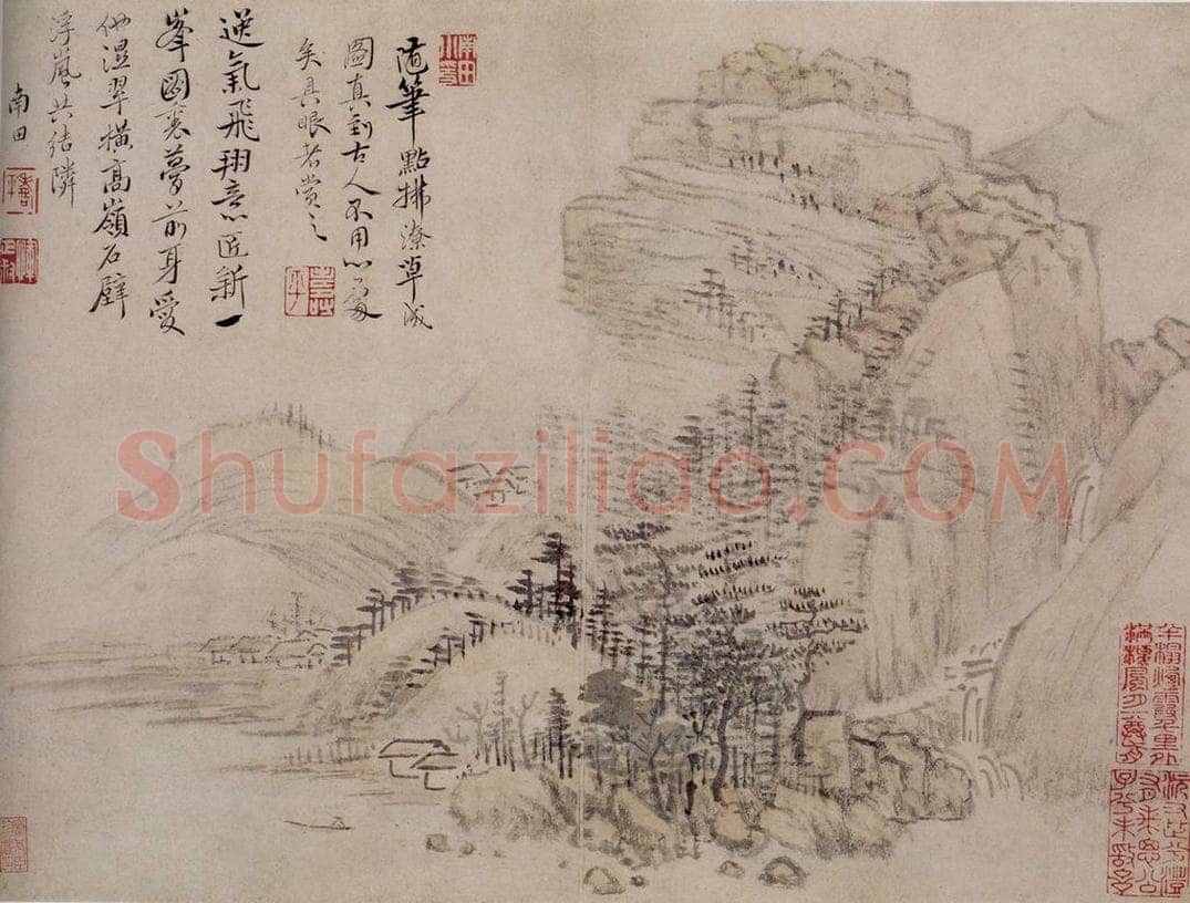 1685年 王翚 《仿古山水册》 书画作品