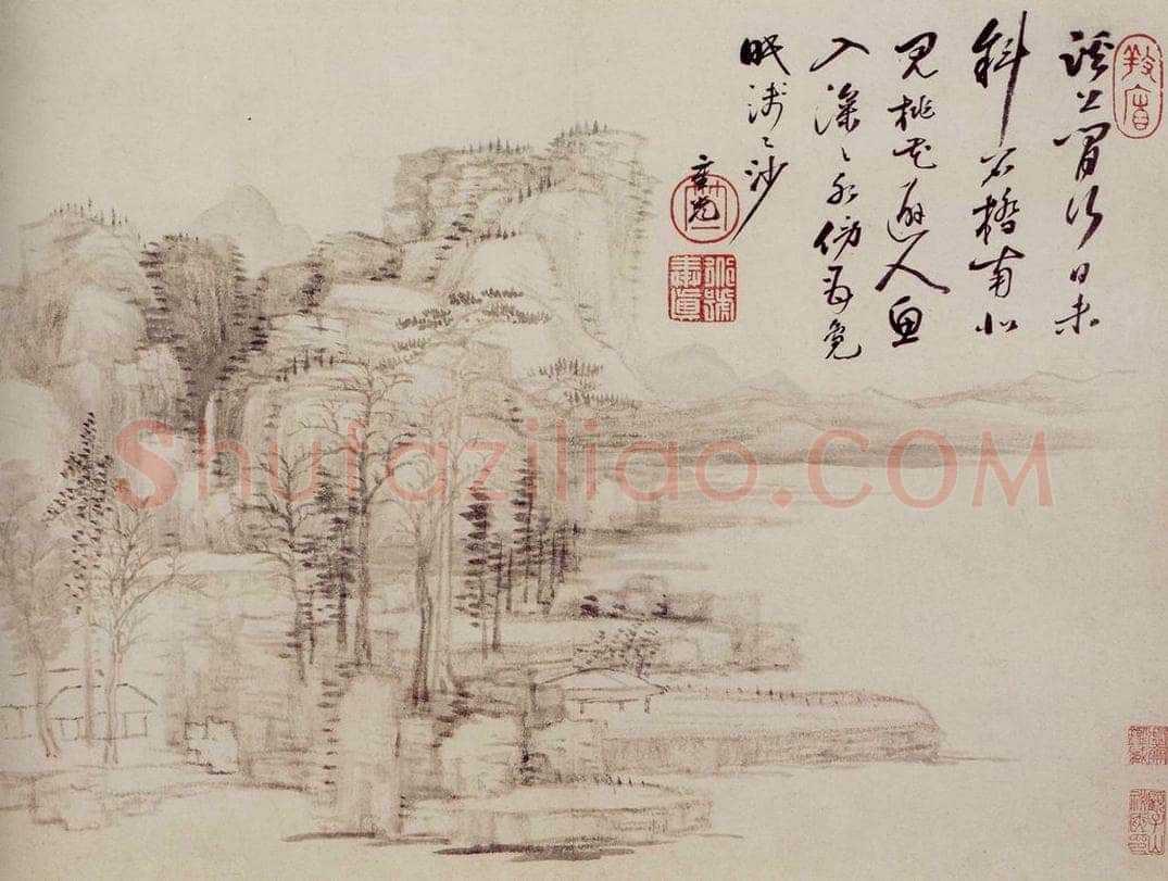 1685年 王翚 《仿古山水册》 书画作品